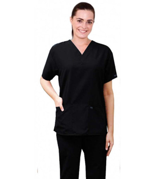 Memory Fabric Women Scrub Set - 4 Pockets (2 Front Pockets Top & 2 Side Pockets Pant), Half Sleeves, Water Proof